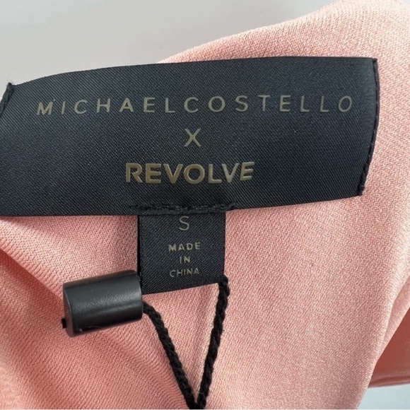 Michael Costello x Revolve NWT Kimberly Mini Dress in Light Mauve size Small - Picture 6 of 9